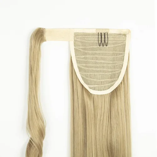 Miniatura 3 de OMGREAT Extensión de cola de caballo de 24 pulgadas, extensiones de cabello largo y lacio para mujer, cola de caballo sintética envolvente