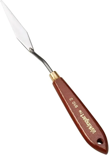 KINGART PALA DE DIAMANTE Y CUCHARÓN DE MASILLA para raspar, mezclar y pintar con pinturas al óleo y acrílicas