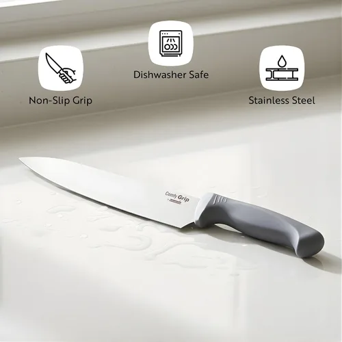 Miniatura 4 de Restaurantware Comfy Grip - Cuchillo de chef de 10 pulgadas, 1 cuchillo de cocina afilado, mango ergonómico, agarre antideslizante, cuchillo