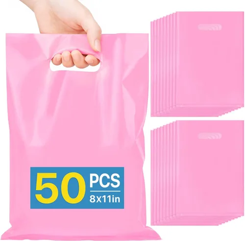 Miniatura 29 de ANZNKU 50 bolsas negras de recuerdo de fiesta, 8 x 11 pulgadas, bolsa de regalo para dulces de Pascua, joyas artesanales, bolsas de regalo
