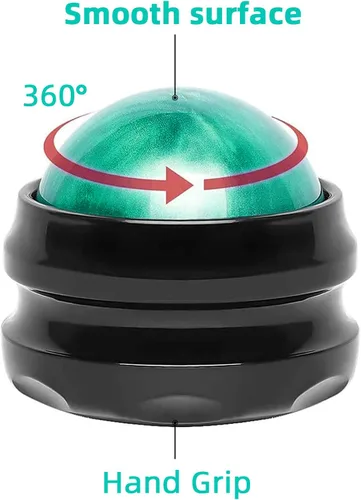 Miniatura 5 de WOVTE Bola de masaje, bolas de lacrosse, herramienta de auto masaje para dolores musculares, hombros, cuello, espalda, pies, cuerpo, tejido Verde
