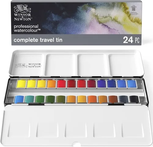 Miniatura 12 de Winsor & Newton juego compacto de acuarela profesional