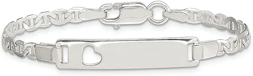 Miniatura 3 de ICE CARATS Pulsera de plata de ley 925 con corazón para bebé, joyería fina para mujer, regalos para ella, Plata de ley