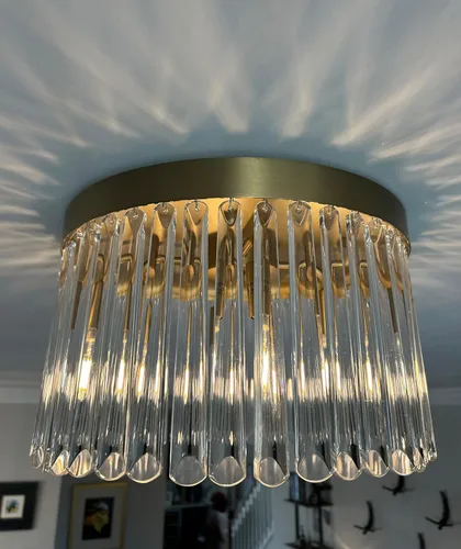 Miniatura 7 de Crystorama Emory - Soporte empotrado dorado moderno con 4 luces