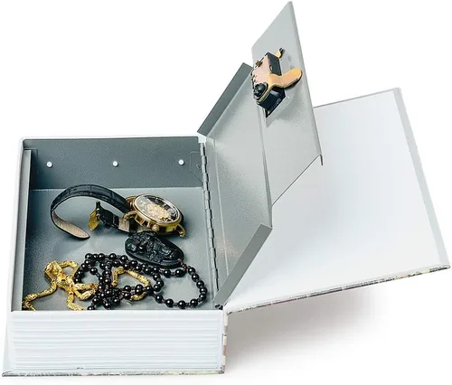 Miniatura 5 de Caja fuerte de almacenamiento de libro de diversión (9.5"×6"×2.2"), caja fuerte secreta tipo diccionario con cerradura de combinación de seguridad