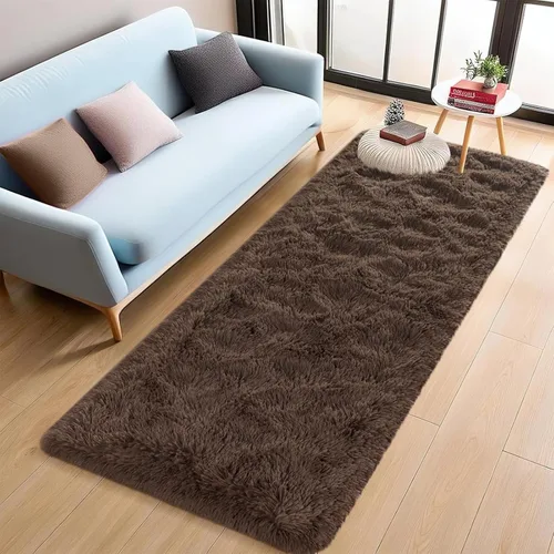 Miniatura 51 de Alfombras de Pasillo Suaves de Color Azul Marino para Dormitorio, Alfombra de Cabecera de 2x6 pies, Alfombras Esponjosas de Felpa, Alfombra de Área