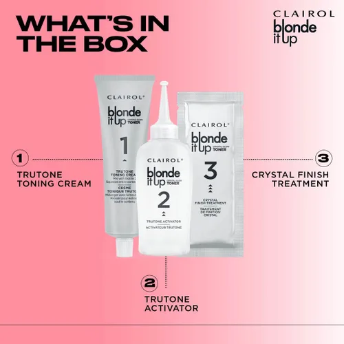 Miniatura 3 de Clairol Blonde It Up Crystal Glow Toners - Tinte semipermanente para el cabello, color perla luminoso, sin amoníaco, añade tonos nacarados a tonos