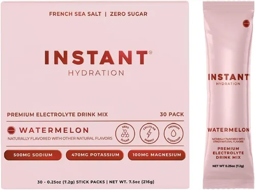 Miniatura 13 de Instant Hydration Shawn Johnson - Paquetes de electrolitos en polvo sin azúcar, mezcla de bebida electrolítica de limonada de cereza y artículos