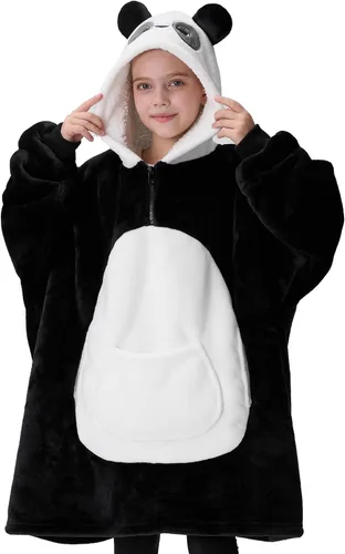Miniatura 20 de Giggling Getup Manta Vestible con Capucha para Mujeres y Hombres Manta con Capucha Vestible de Forro Polar Sherpa Sudadera Manta Vestible Sherpa