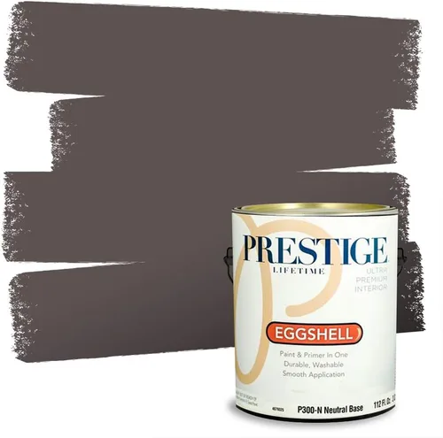 Miniatura 108 de PRESTIGE Paints - Pintura interior e imprimación en uno, 1 galón, cáscara de huevo, pimienta envejecida