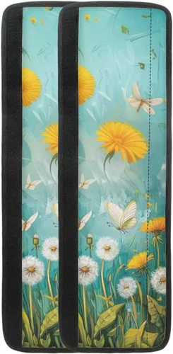 Miniatura 35 de DISNIMO Juego de 2 fundas para manijas de puerta de refrigerador con diseño floral de mariposa azul, protector de decoración de electrodomésticos