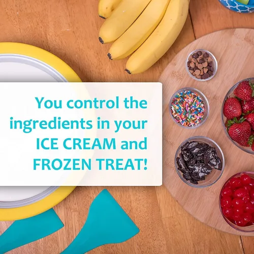 Miniatura 6 de Máquina de helado - Golosinas congeladas en minutos - Ice Cream Time Pan - Yogur congelado, sorbete, gelato - Diversión familiar, alternativa