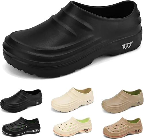 Miniatura 9 de Zapatos de chef para mujeres y hombres, zapatos de trabajo unisex, antideslizantes, ligeros, impermeables, para exteriores, zuecos Armadillo