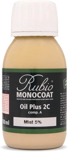 Miniatura 43 de Rubio Monocoat Muestra de Acabado de Aceite para Madera - Puro Aceite Plus Parte A Aceite de Linaza de Secado Rápido y Ecológico para Uso Pure