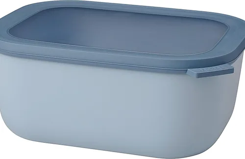 Miniatura 16 de Mepal Cirqula - Recipiente circular rectangular para almacenar y servir alimentos con tapas transparentes, perfecto para preparación de alimentos