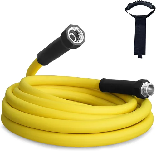 OEBLD Manguera interior de agua para autocaravana de 5/8 pulgadas, manguera segura para agua potable fresca de 15 pies para cámper, jardín, barco,