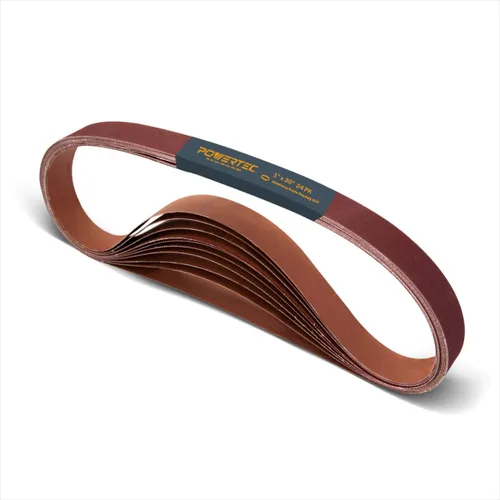 Miniatura 8 de POWERTEC 1x30 Sanding Belts, 1 x 30 Inch Aluminum Oxide Sanding Belts for Belt Grinder, Belt and Disc Sander, Knife Sharpening, Woodworking