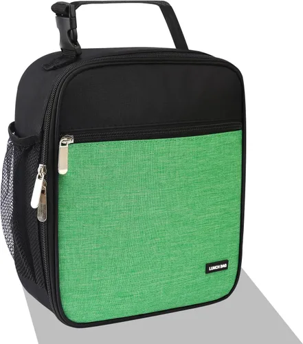 Miniatura 8 de Lovoeo Lonchera Bolsa de almuerzo para hombres mujeres Lonchera aislada Bolsas de almuerzo para Trabajo Picnic Viajes (azul bebé)