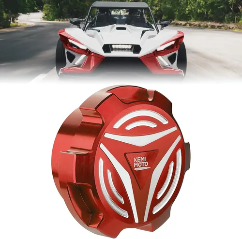 Miniatura 8 de KEMIMOTO Tapa de combustible de aluminio Compatible con Polaris Slingshot SL LE R S SLR Grand Touring 2015-2024, Tapa de combustible Cubierta