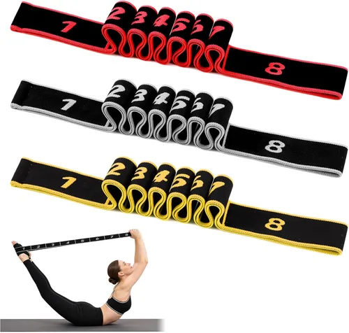 Bandas de resistencia de fitness con asas, banda de resistencia para ejercicios de estiramiento y yoga, ejercicio de tirador de moda, bandas