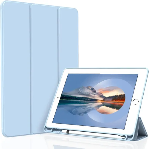 Miniatura 13 de Funda para iPad Air 3 / Pro de 10.5 pulgadas, ligera, delgada y suave TPU con soporte de triple pliegue, función de reposo/encendido automático