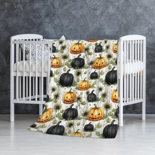 Miniatura 20 de Manta de murciélago de Halloween para bebé, regalo súper suave, manta acogedora para recién nacido, manta de recepción para bebé, manta para cuna