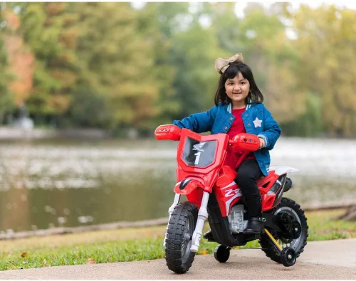 Miniatura 7 de Best Ride on Cars Honda CRF250R Dirt Bike 6V Rojo
