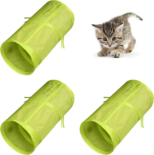 Miniatura 13 de iCAGY Túnel interactivo para gatos de interior, juguetes de túnel de conejo, juguetes para mascotas, túneles de juego para gatos, gatitos, conejos