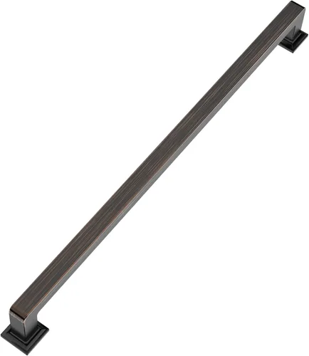 Miniatura 28 de 9BUILD Paquete de 6 pomos de latón cepillado de 1.2 pulgadas para gabinetes, pomos dorados para cajones, perillas cuadradas para gabinetes