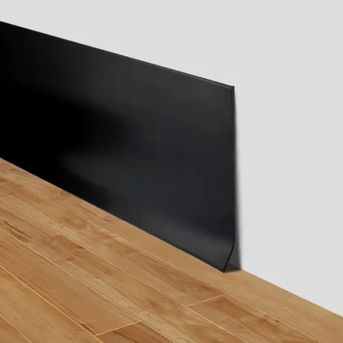 LSGCQ Moldura Flexible para Zócalo con Ribete de 4 Pulgadas x 20 Pies, Base de Pared de Vinilo Autoadhesivo, Despegar y Pegar, Base Cove de Goma,