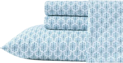 Miniatura 146 de Tommy Bahama - Juego de sábanas tamaño King, ropa de cama de percal 100% algodón con una sensación crujiente y fresca, sábanas con sábana bajera