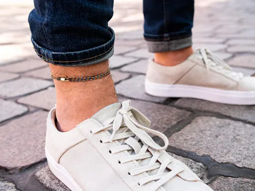 Miniatura 22 de Made by Nami Surfer Anklet with Snap Hook Clasp Waterproof & Adjustable Thin String Ankle Bracelets for Women and Men Handmade Jewelry for Beach and