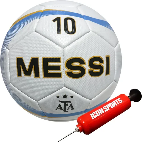 Miniatura 4 de Icon Sports Balón de fútbol de la Asociación Argentina de Fútbol con licencia Messi-Blanco