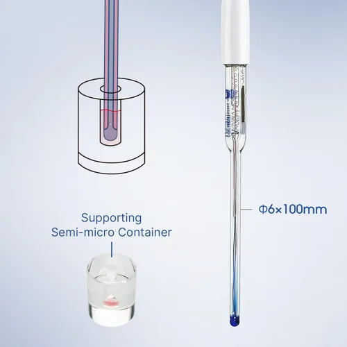 Miniatura 3 de Apera Instruments PH60Z-MS Kit de Probador de Medidor de pH Inteligente Portátil con Electrodo de pH Semi-Micro LabSen 246-5 ATC para Medición de pH