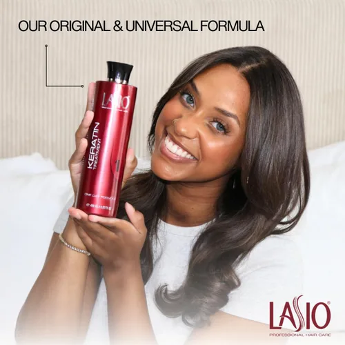 Miniatura 3 de Lasio Keratin One Day Formula15.87 Fl. Oz., Infundido con extracto de ámbar, elimina el 100% encrespamiento y 90% rizos, acondicionador ligero