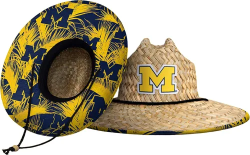 Miniatura 112 de FOCO - Sombrero de paja con logotipo de equipo universitario de NCAA y estampado floral para hombre TEAM LOGO