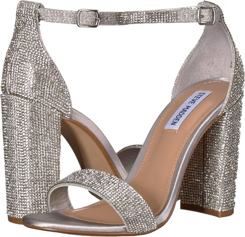 Miniatura 7 de Steve Madden mujeres Carrson cuero puntera abierta ocasión especial correa de tobillo san