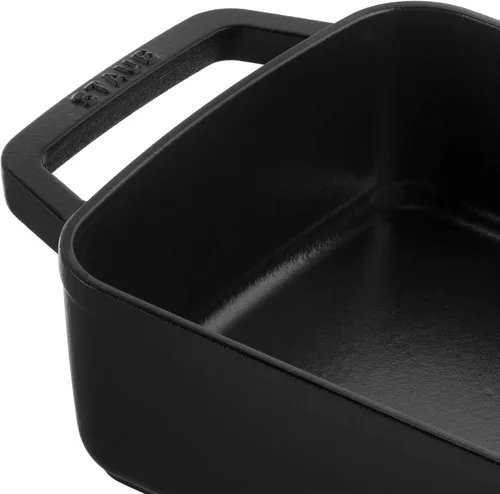 Miniatura 4 de Staub Asador de hierro fundido de 12 pulgadas x 8 pulgadas, negro mate
