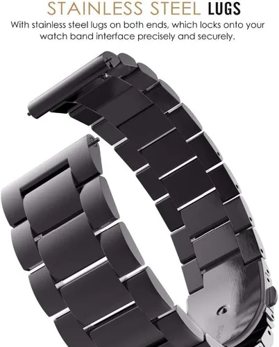 Miniatura 2 de Banda de reloj clásica de metal de acero inoxidable para Huami Amazfit GTS 4 mini 4 3 2 2e 2 Mini/GTR 1.654 in/Bip 3 pro/Bip U pro/Bip S/Bip Lite