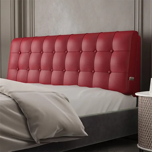 Miniatura 9 de Almohada de lectura con respaldo de cabecera rectangular, cojín de respaldo de cuña grande para reposo en cama, cojín extraíble para dormitorio