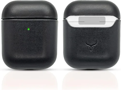 Miniatura 11 de Funda de piel auténtica para Airpods – Funda para Airpod de 1ª generación y funda para Airpod de 2ª generación compatible con Magsafe y soporta