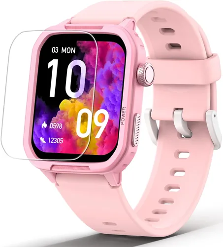 Miniatura 11 de Reloj inteligente para niños, no necesita teléfono, rastreador de fitness de vidrio templado para niños y adolescentes con 19 modos deportivos, Azul