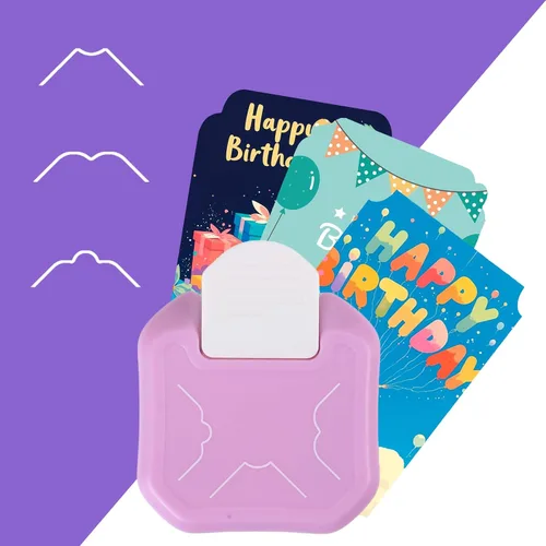 Miniatura 2 de Perforadora de esquina decorativa 3 en 1, perforadora de papel de esquina de 3 vías para manualidades de papel, diarios de viñetas, tarjetas