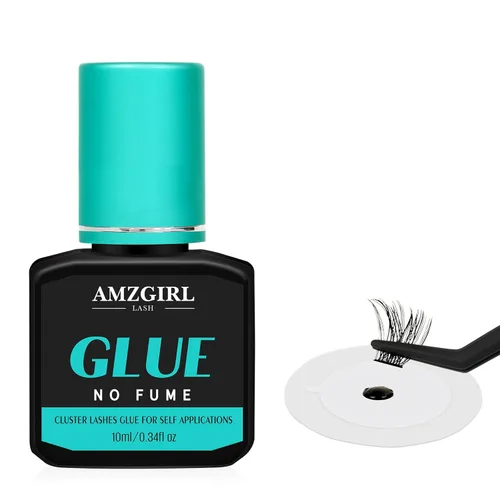 Miniatura 9 de Pegamento y Sellado de Pestañas AMZGIRL LASH - Pegamento para racimos de pestañas con varita de rímel, 10 ml, larga duración 72 horas, pegamento