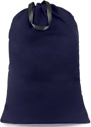 Miniatura 18 de Bolsa de lavandería extra grande con cordón y asa, bolsa de ropa sucia de viaje resistente para lavandería y hogar, forro duradero para cesta