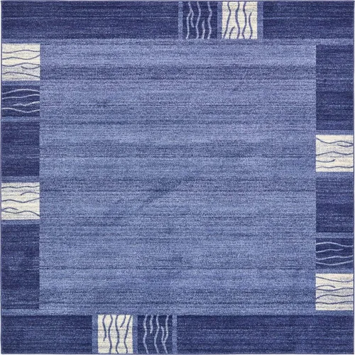 Miniatura 39 de Unique Loom Del Mar Collection - Alfombra de área Sarah (2' 2" x 3' 1", rectangular, azul claro/azul)