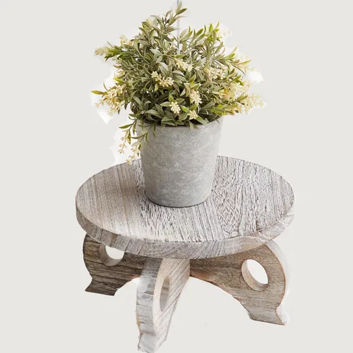 Miniatura 10 de Soporte Decorativo de Esquina para Plantas, Soportes de Madera para Plantas de Interior, Soporte para Plantas con Altura, Soportes Redondos
