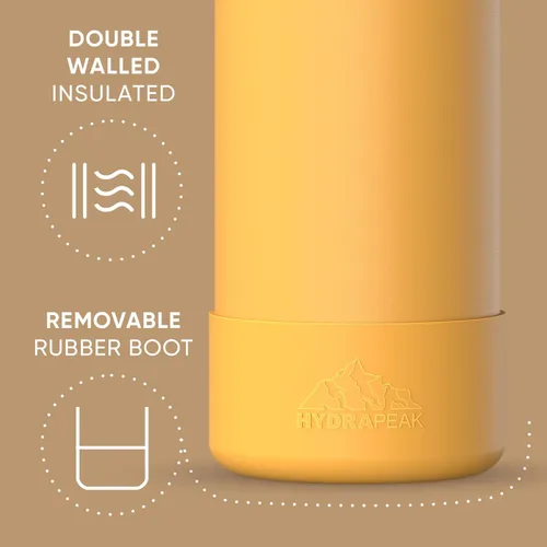 Miniatura 3 de Hydrapeak Botella de agua deportiva aislada de 32 onzas con tapa con popote, a prueba de fugas y derrames, mantiene las bebidas frías durante 24