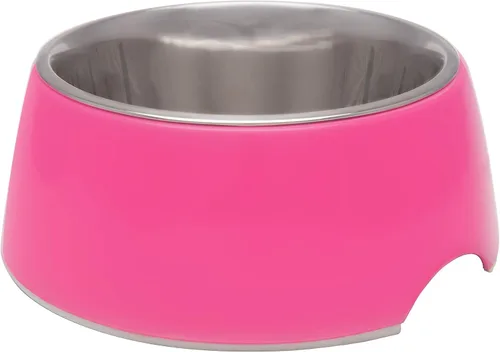Miniatura 5 de Loving Pets - Cuenco retro para comida para perros, cuenco elevado de acero inoxidable para mascotas, sin punta, a prueba de derrames