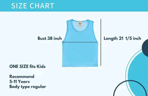 Miniatura 4 de Chalecos de entrenamiento para niños, para baloncesto, fútbol, voleibol